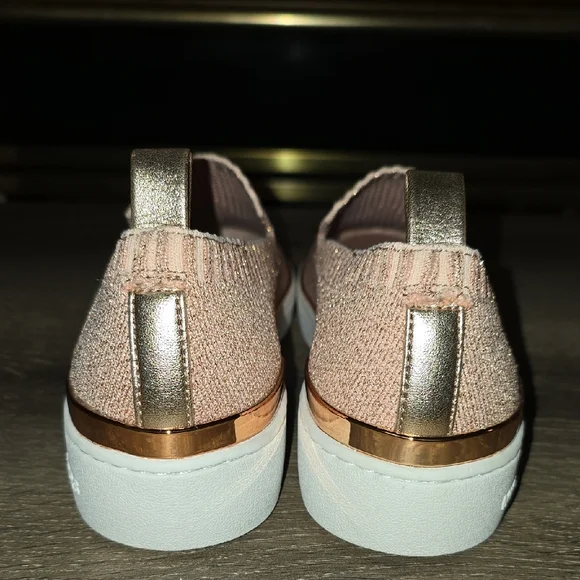 Michael Kors Women's Sparkling Rose Gold Loafers - Picture 5 of 9